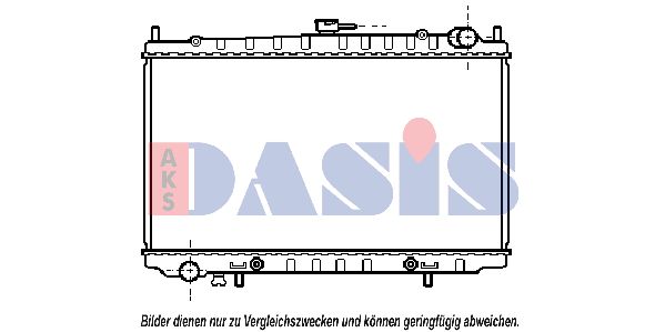 AKS DASIS Radiaator,mootorijahutus 070043N